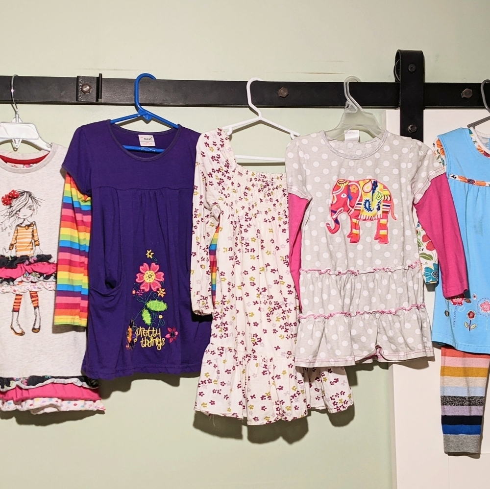 Five little girl dresses 4T